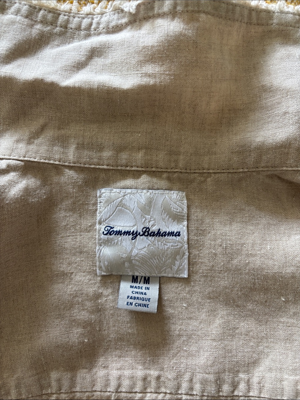 Tommy Bahama Women's Light Beige Linen Jacket with Distressed Trim - Picture 2 of 6
